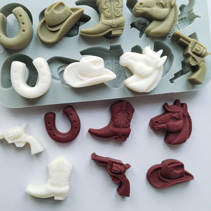 2 Pack Cowboy Chocolate Molds (2 Count)