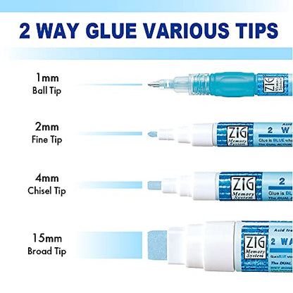 Kuretake Zig 2 Way Glue Stick Pen