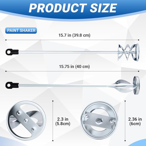 Set of 2 Paint Mixer for Drill Painting Mixer Stirrer Drill Attachment (2 Count)