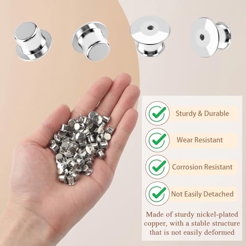 70 Pcs Locking Pin Backs (70 Count)