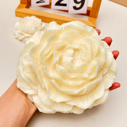6.7 Inch Peony Flower Silicone Mold Resin Wax Soap Candle Making DIY Mold