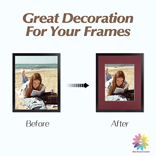 Mat Board Center 10 Pack 11x14 Photo Mats for 8x10 Picture (10 Count)