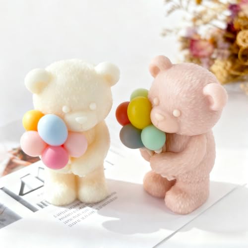 Balloon Bear Candle Molds