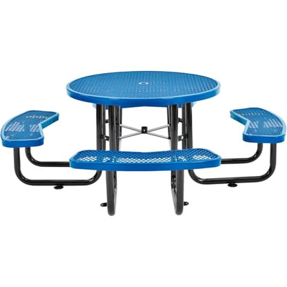 46 inch Expanded Metal Round Picnic Table