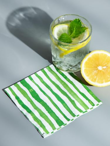 Watercolor Green Paper Napkins 3 (80 Count)