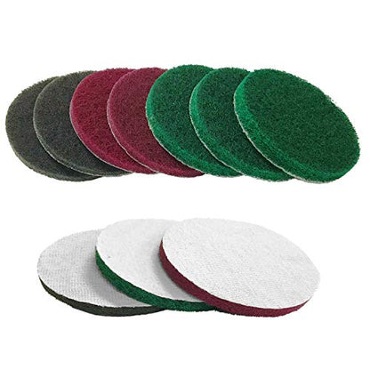 4 Inch 26 PCS Scouring Pads Drill Brush Power Scrubber Cleaning Kit