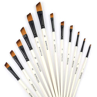 Angular Paint Brushes Set