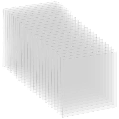 24 Pack 4 Mil Clear Mylar Stencil Sheets