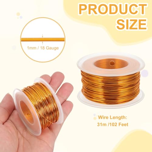 18 Gauge 1mm Anodized Aluminum Wire for Jewelry Craft Making