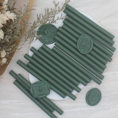 52pcs Olive Green Wax Sealing Sticks