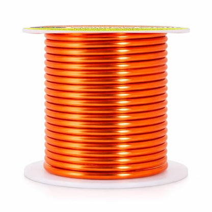 8 Gauge Burnt Orange Anodized Aluminum Craft Wire