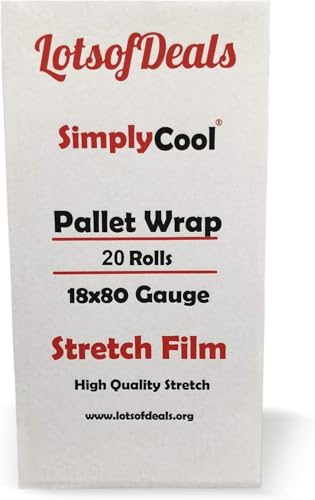 20 Pack Stretch Wrap 18 Inch 80 Gauge Shrink Wrap (5 Count)