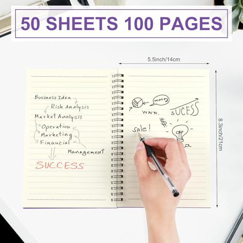 6 Pcs Spiral Notebooks (6 Count)