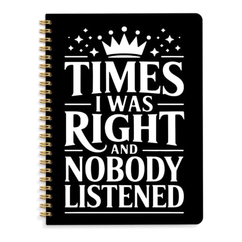 Funny Spiral Notebooks Gifts