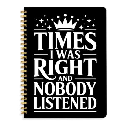 Funny Spiral Notebooks Gifts