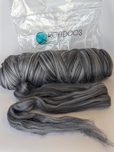 Multi Colored Natural Wool roving 1 lb. Best Wool for Needle Felting