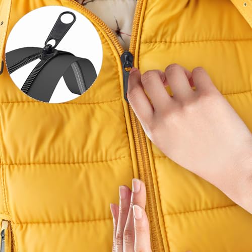25Pcs Black Zipper Repair Kit Zippers Replacement 3# Zipper Pull Rescue Kit for Clothing Jackets Purses Luggage Backpacks (25 Count)
