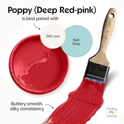 Poppy 16 Fl Oz Chalk Paint for Furniture All in One