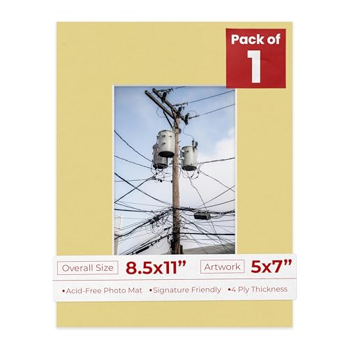 5x7 Mat for 8.5x11 Frame