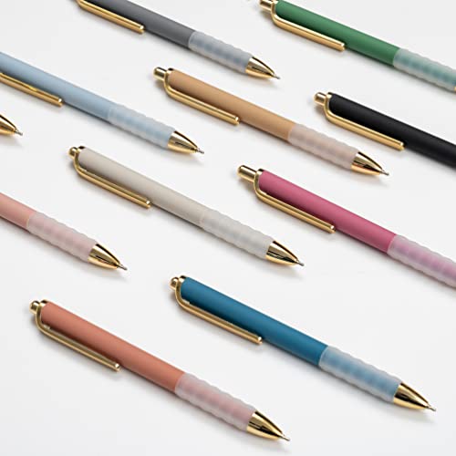 Ballpoint Pens Black Medium Point 1mm Pen with Super Soft Grip Ball Point Pen for Men Women Retractable Pens (12 Count)