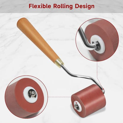 3pcs Rubber Rollers Brayer Brayer Rollers for Crafting
