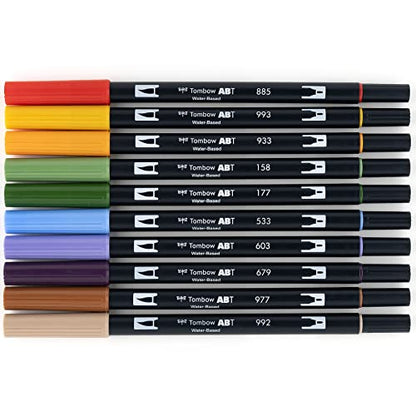 56168 Dual Brush Pen Art Markers (10 Count)