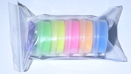 Fluorescent 5 Color Pack Glow in The Dark Pigment Powder (2.11 Ounce)