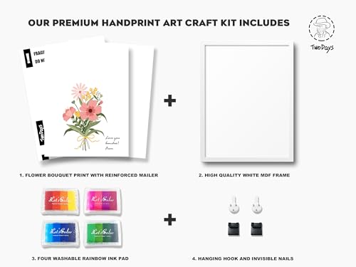 Flower Bouquet Handprint Art Craft DIY Kit