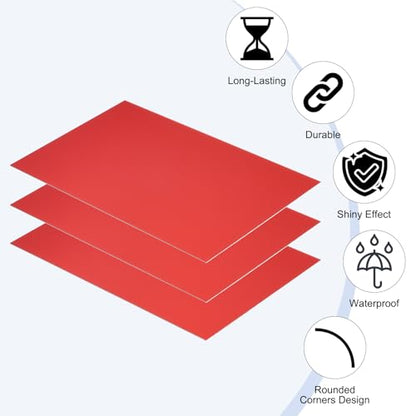 6x10 Inch Anodized Aluminum Sheet Metal (5 Count)