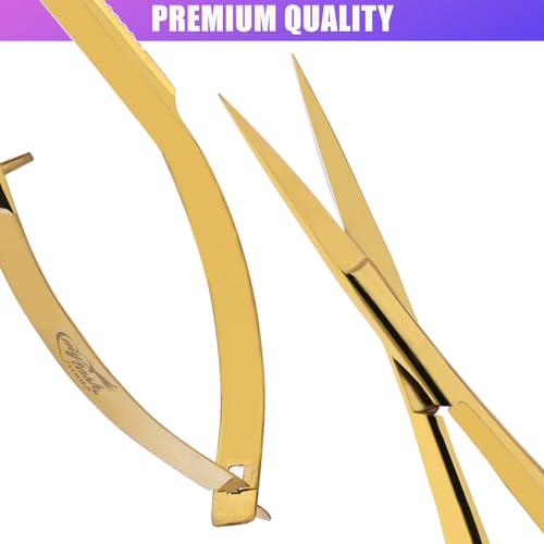 Cross Edge 5 Inch Straight Tip Spring Scissors