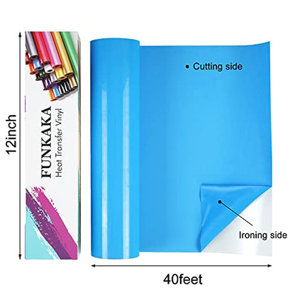 Lake Blue Heat Transfer Vinyl Rolls