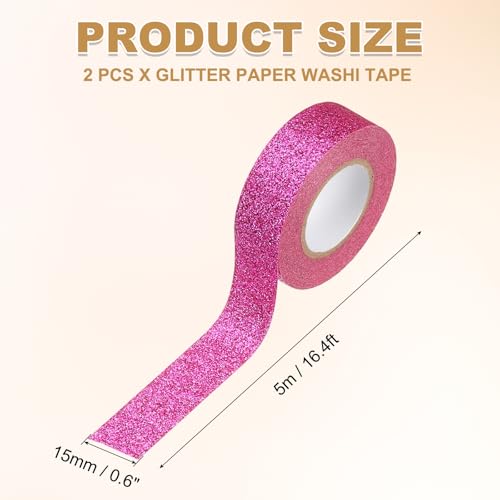 2 Roll Glitter Paper Washi Tape (2 Count)