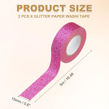 2 Roll Glitter Paper Washi Tape (2 Count)