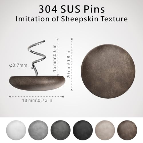 Leather Upholstery Pins (12 Count)