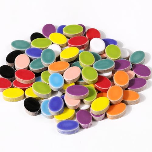 200g Ceramic Mosaic Tiles Pieces (150 Count)