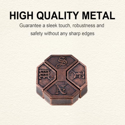 9pcs Metal Puzzle for Adult Disentanglement Puzzles Lock Gift for Adults (9 Count)