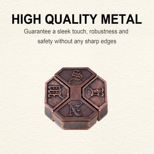 9pcs Metal Puzzle for Adult Disentanglement Puzzles Lock Gift for Adults (9 Count)