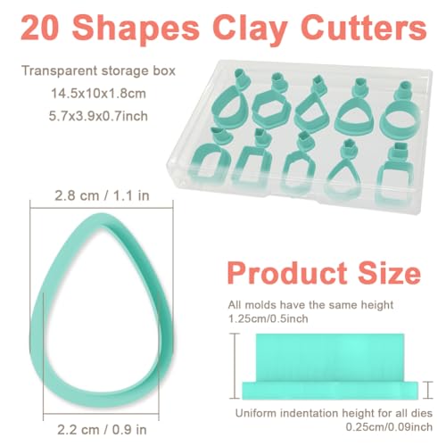 10 Sets Geometric Clay Cutters (20 Count)