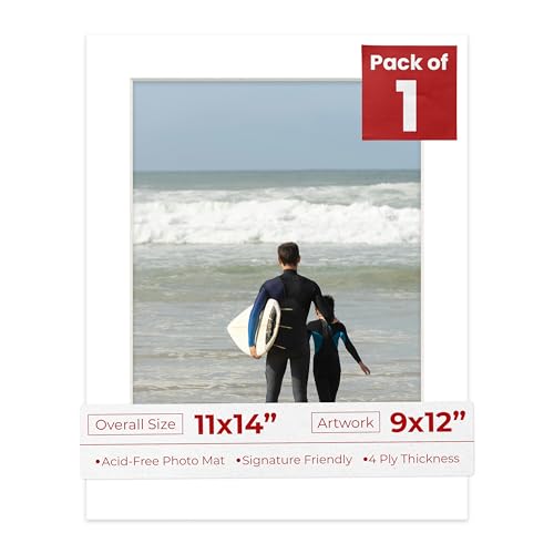 11x14 Mat Bevel Cut for 9x12 Photos