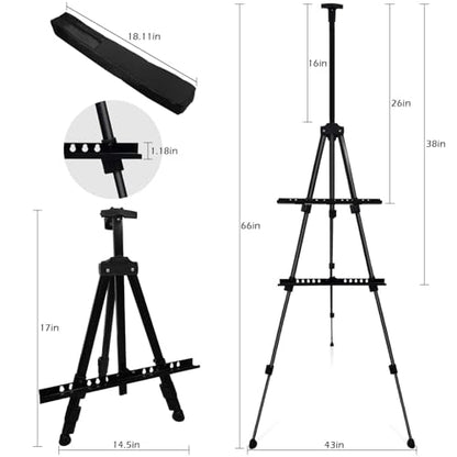 17 66 Inch Adjustable Art Easel Stand for Painting and Sign