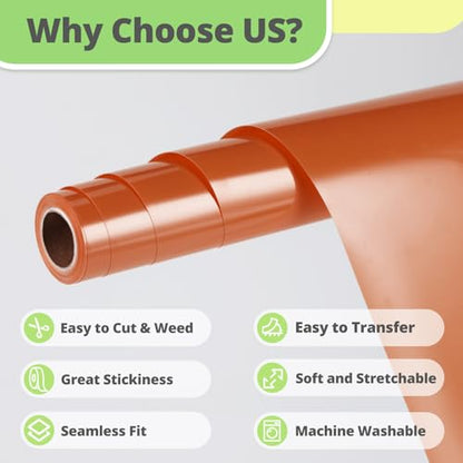 Texas Orange HTV Vinyl Roll