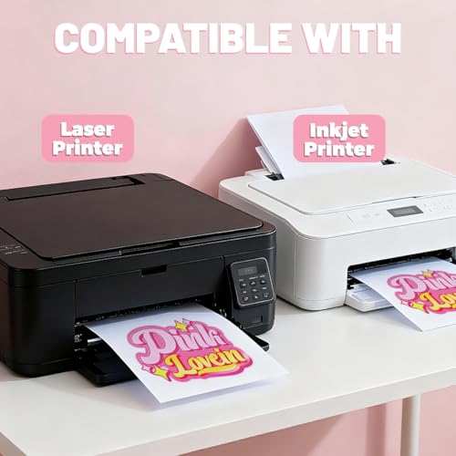 Pinkie Heat Transfer Paper for Laser & Inkjet Printer (10 Count)