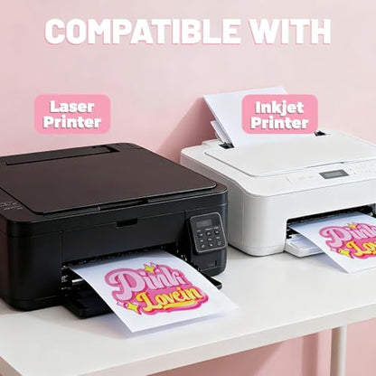 Pinkie Heat Transfer Paper for Laser & Inkjet Printer (10 Count)