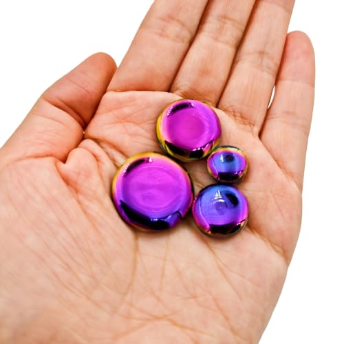200g Iridescent Round Mosaic Tiles for Crafts Bulk