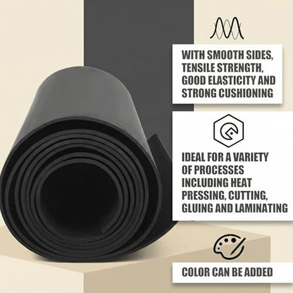 35 x 118 Inch EVA Foam Sheet Black EVA Halloween Cosplay Costumes