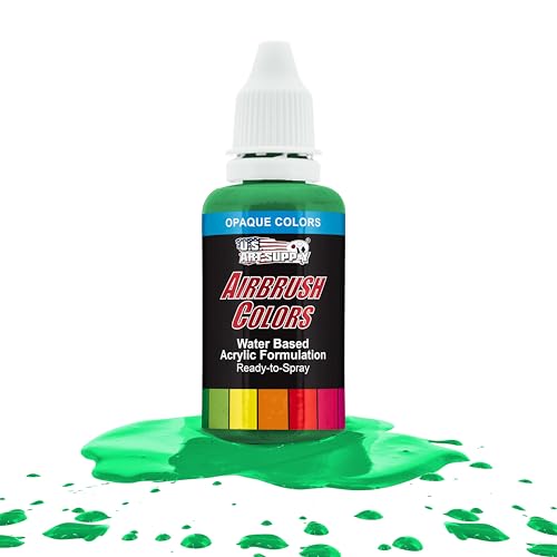 Opaque Grass Green Acrylic Airbrush Paint