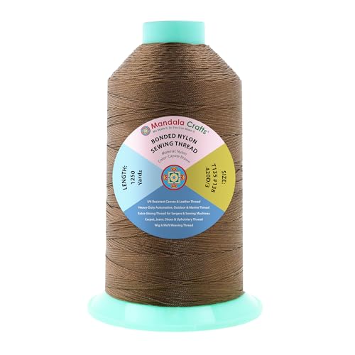 Size 138 420D T135 Coyote Brown Bonded Nylon Thread 1250 YDs