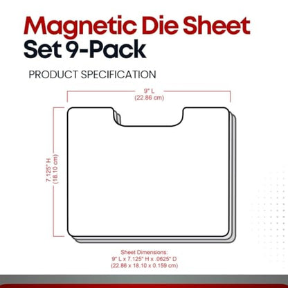 6979AA Magnetic Die Sheet Set 9 (9 Count)