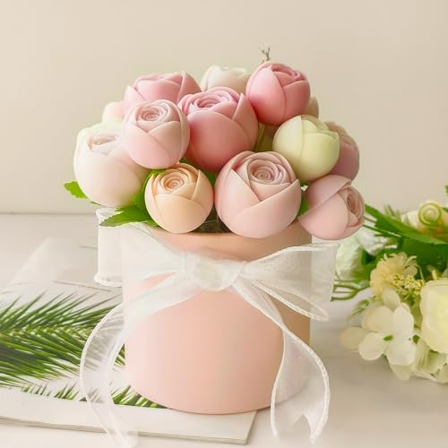 2 Pack Flower Succulent Candle Mold