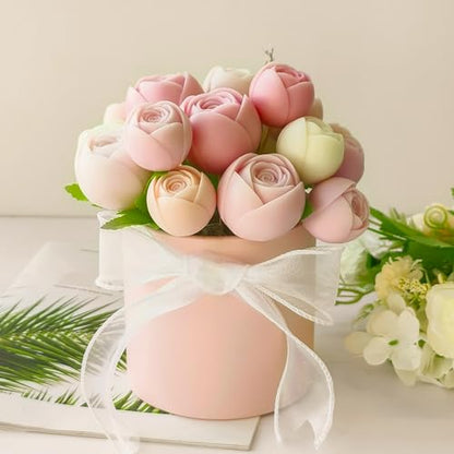 2 Pack Flower Succulent Candle Mold